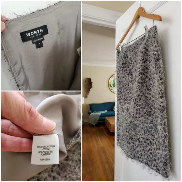 SOLD WORTH Cassic Pencil Skirt...Amazing Fabric! - Picture 2 of 7